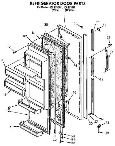 Refrigerator door