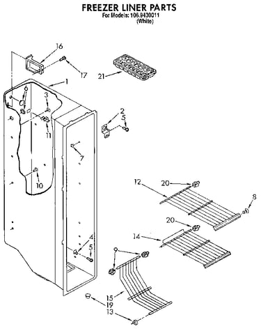 Freezer liner