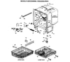 GE GSD2200M45 tub assembly diagram