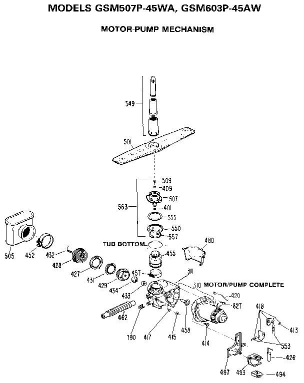 Motor-pump mechanism