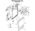 Kenmore 6651675591 frame and console diagram
