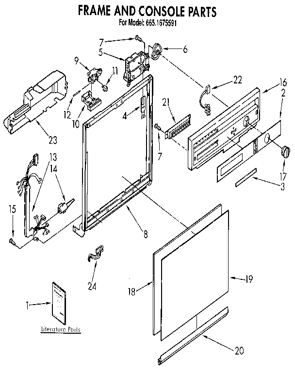 Frame and console
