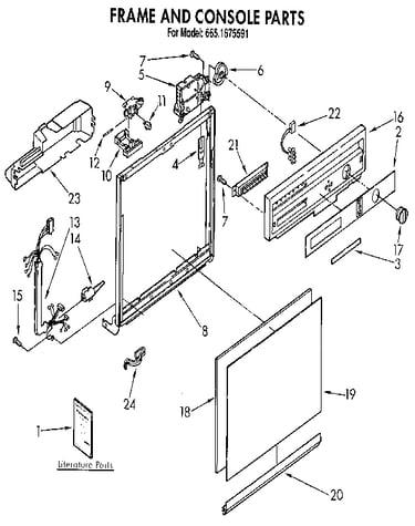 Frame and console