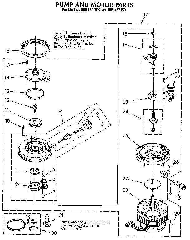 PUMP AND MOTOR