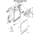 Kenmore 6651565592 frame and console diagram