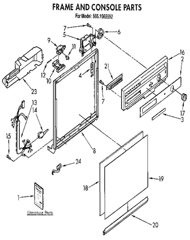 Frame and console