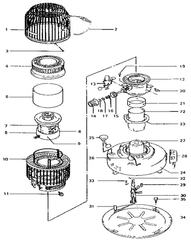Portable kerosene heater