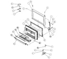Amana TX19R-P1158502W freezer door diagram