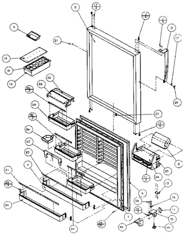Refrigerator door