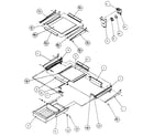Amana TX19R-P1158502W cabinet shelving diagram