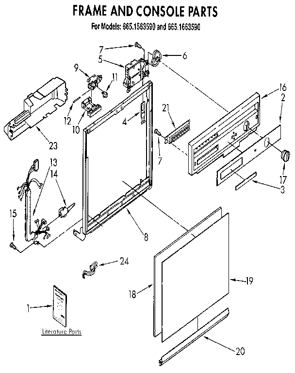 Frame and console