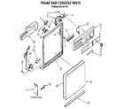 Kenmore 6651671191 frame and console diagram