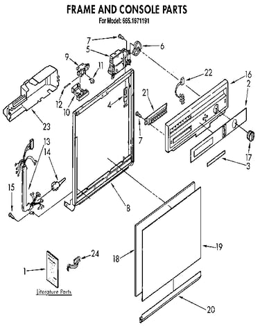 Frame and console