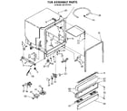 Kenmore 6651671191 tub assembly diagram