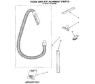 Kenmore 1163338590 hose and attachment diagram