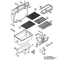 Kenmore 920106920 grill and burner section diagram