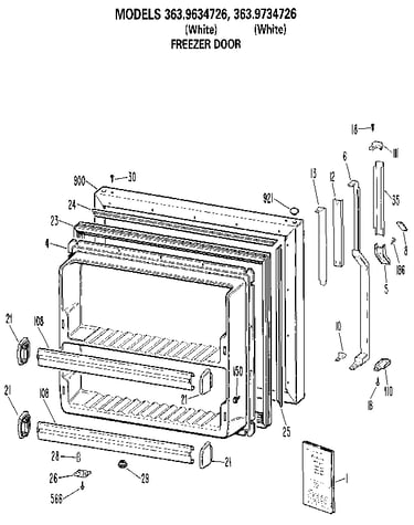 Freezer door