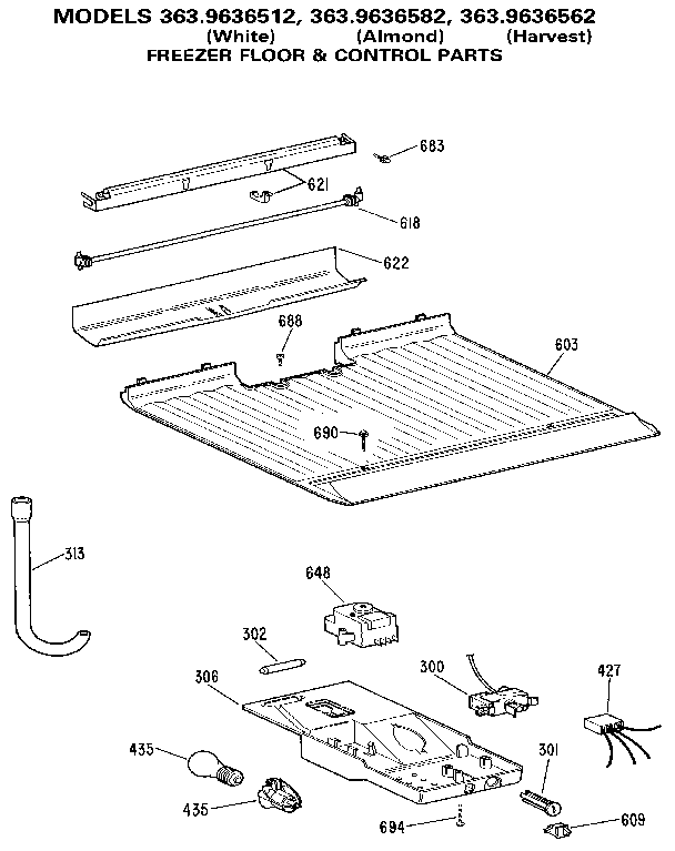 Freezer floor & control