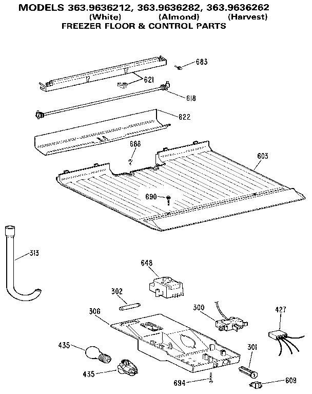 Freezer floor & control