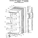 Kenmore 3639430510 fresh food door diagram