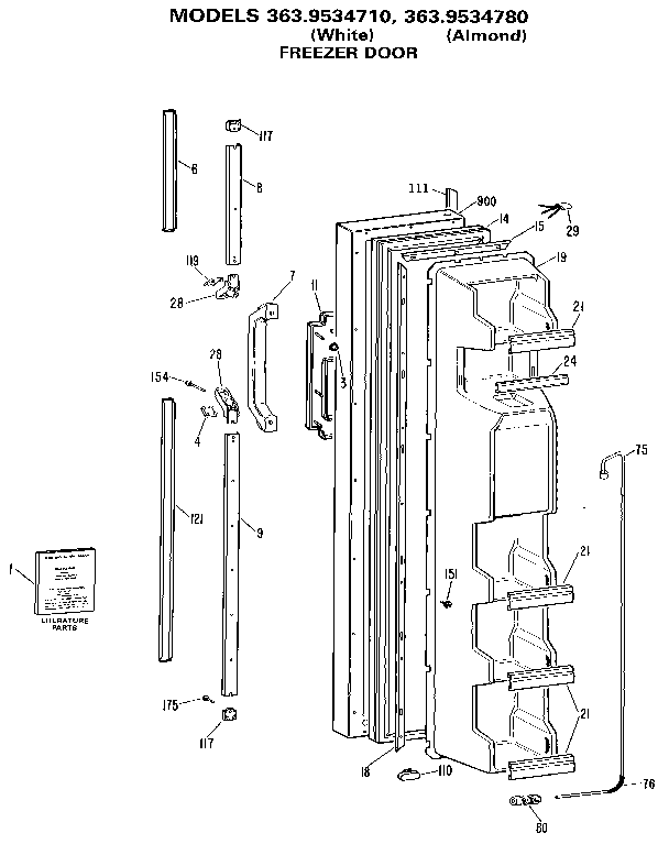 Freezer door