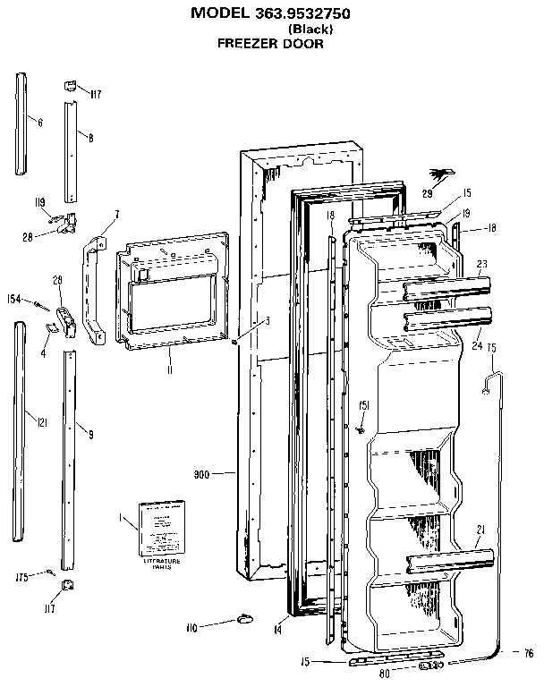 Freezer door