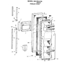 Kenmore 3639534720 freezer door diagram