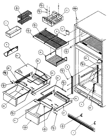 Cabinet shelving