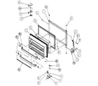 Amana TX21R-P1157603W freezer door diagram