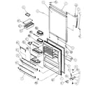 Amana TX21R-P1157603W refrigerator door diagram