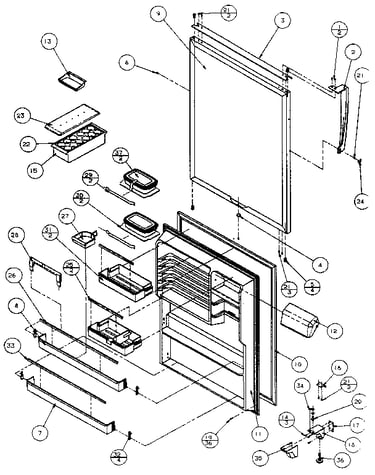 Refrigerator door