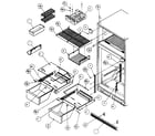 Amana TX21R-P1157603W cabinet shelving diagram