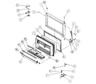 Amana TXI22R-P1168004W freezer door diagram