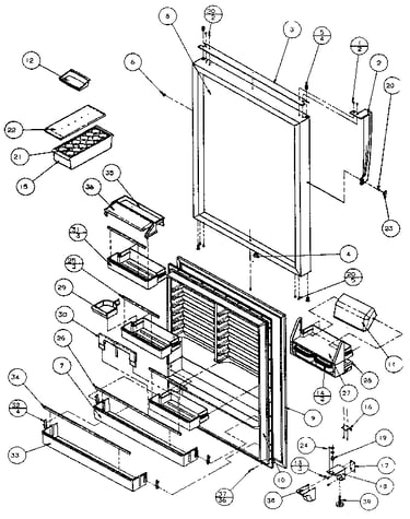 Refrigerator door