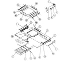 Amana TX22R-P1157702W cabinet shelving diagram