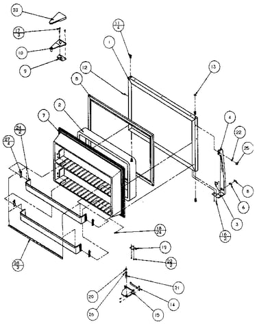 Freezer door