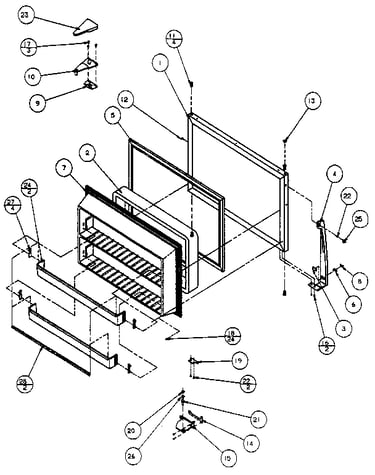 Freezer door