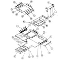 Amana TX18R-P1158404W cabinet shelving diagram