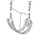 Sears 78637210 swing seat assembly diagram