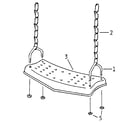 Sears 78662739 swing seat assembly diagram
