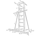 Sears 78630004 ladder assembly diagram