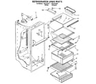 Kenmore 1069430411 refrigerator liner diagram