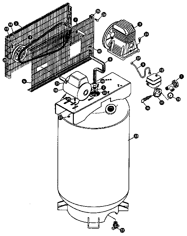 Air compressor diagram