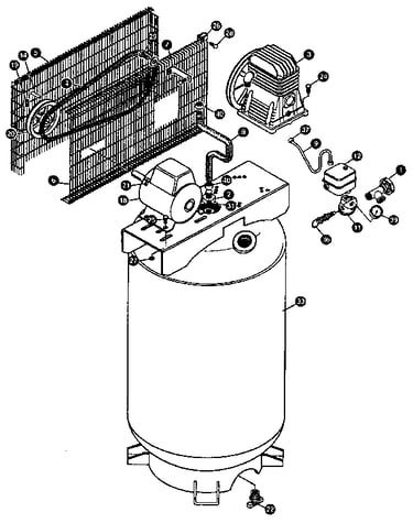 Air compressor diagram