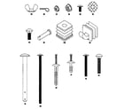 Kenmore 15621 screw and nut assembly package diagram