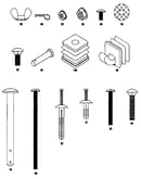 Screw and nut assembly package