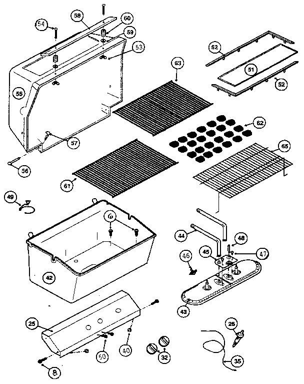 Grill and burner