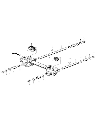 Wheel shaft & tiller shaft assemblies