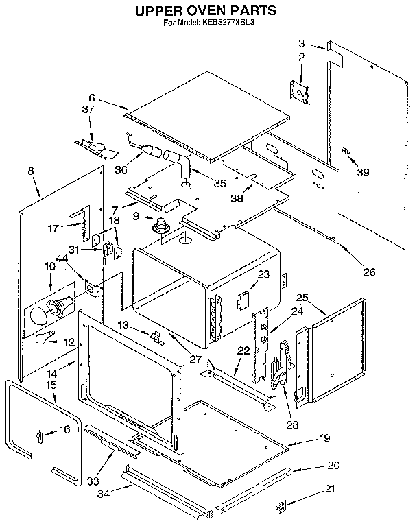 Upper oven
