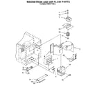 KitchenAid KEMS377XBL2 magnetron and air flow diagram